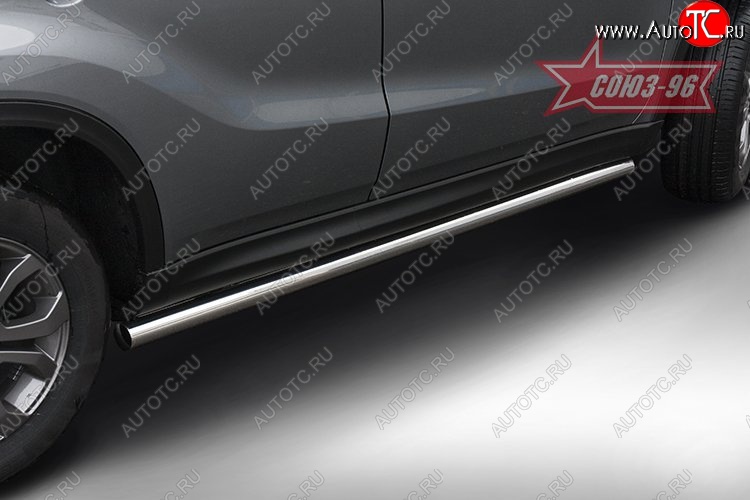 13 859 р. Защита порогов Souz-96 (d60) Suzuki Vitara LY дорестайлинг (2015-2019)  с доставкой в г. Вологда