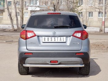 15 999 р. Одинарная защита заднего бампера из трубы диаметром 63 мм SLITKOFF Suzuki Vitara LY дорестайлинг (2015-2019)  с доставкой в г. Вологда. Увеличить фотографию 2