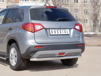 15 999 р. Одинарная защита заднего бампера из трубы диаметром 63 мм SLITKOFF Suzuki Vitara LY дорестайлинг (2015-2019)  с доставкой в г. Вологда. Увеличить фотографию 3