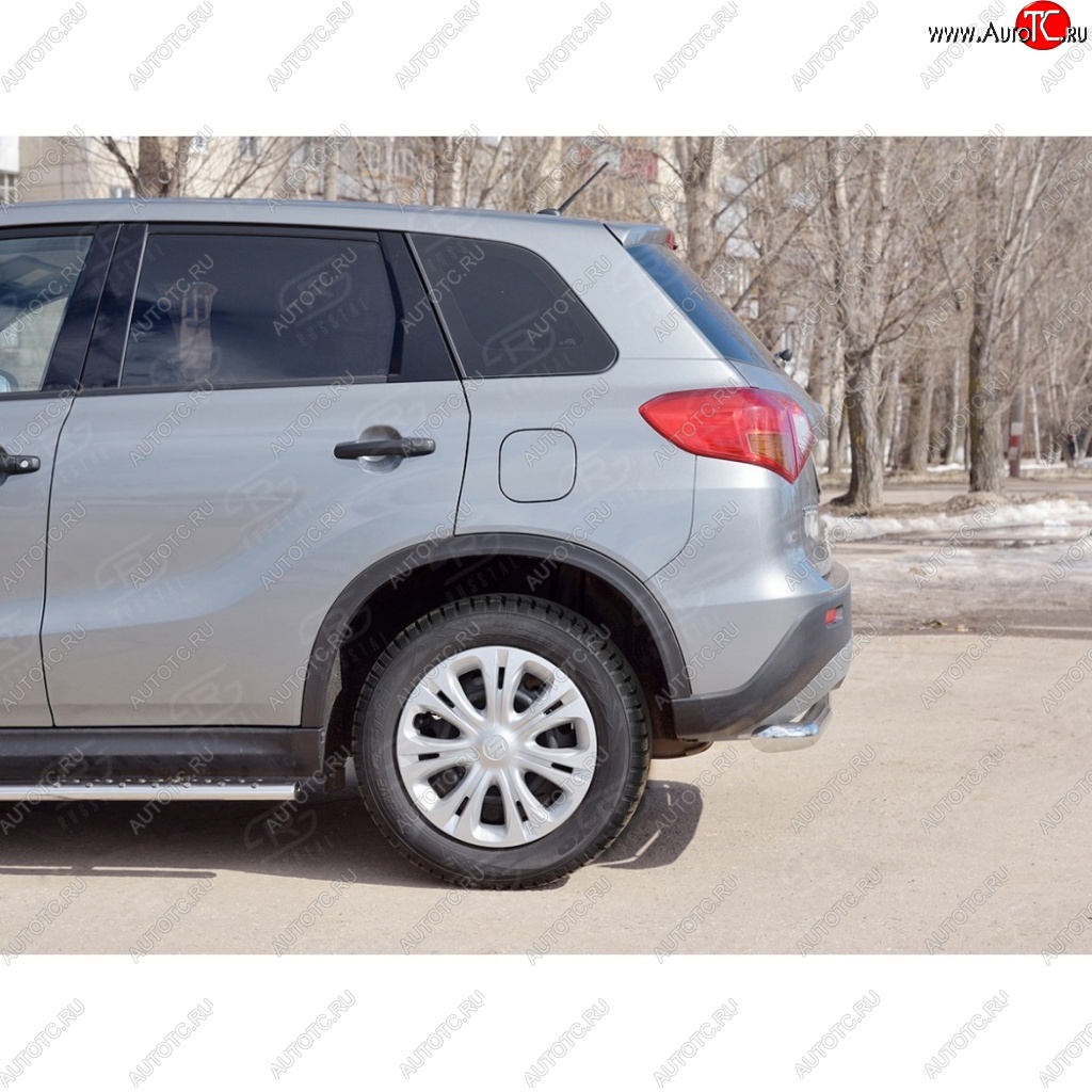 15 999 р. Одинарная защита заднего бампера из трубы диаметром 63 мм SLITKOFF Suzuki Vitara LY дорестайлинг (2015-2019)  с доставкой в г. Вологда