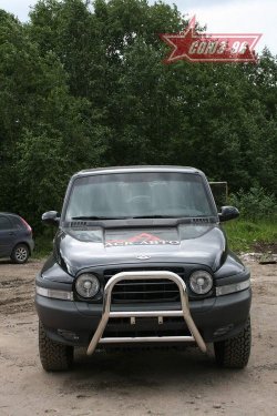 15 524 р. Защита переднего бампера Souz-96 (d60) ТАГАЗ Tager 3d (2008-2012)  с доставкой в г. Вологда. Увеличить фотографию 1