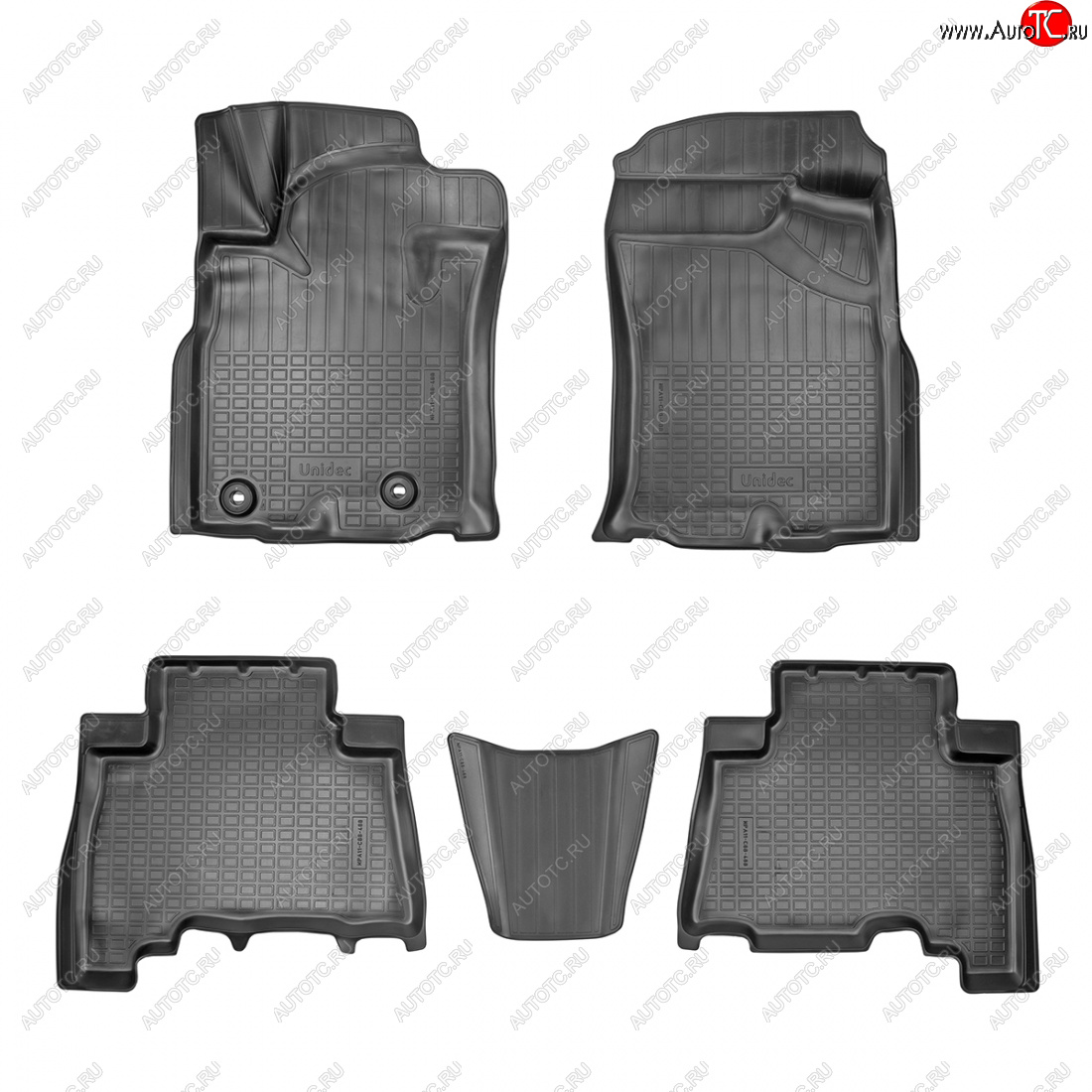 3 199 р. Коврики салона Norplast Unidec Toyota Land Cruiser Prado J150 1-ый рестайлинг (2013-2017) (черные)  с доставкой в г. Вологда