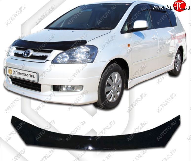 2 159 р. Дефлектор капота CA-Plastiс  Toyota Picnic  XM20 (2001-2003) дорестайлинг (Classic черный, Без надписи)  с доставкой в г. Вологда