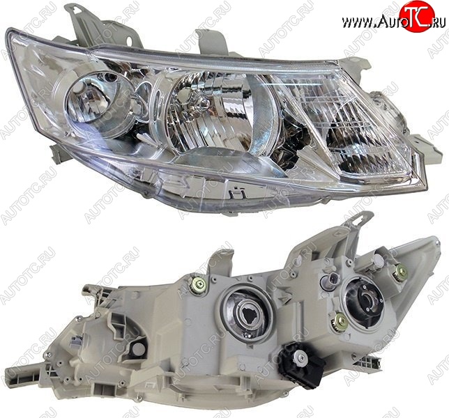 5 999 р. Правая фара SAT (хром) Toyota Allion T260 седан дорестайлинг (2007-2010)  с доставкой в г. Вологда