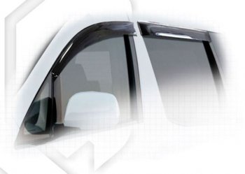2 299 р. Дефлектора окон CA-Plastiс Toyota Alphard H10 дорестайлинг (2002-2005) (серия Classic полупрозрачный, Без хром.молдинга)  с доставкой в г. Вологда. Увеличить фотографию 2