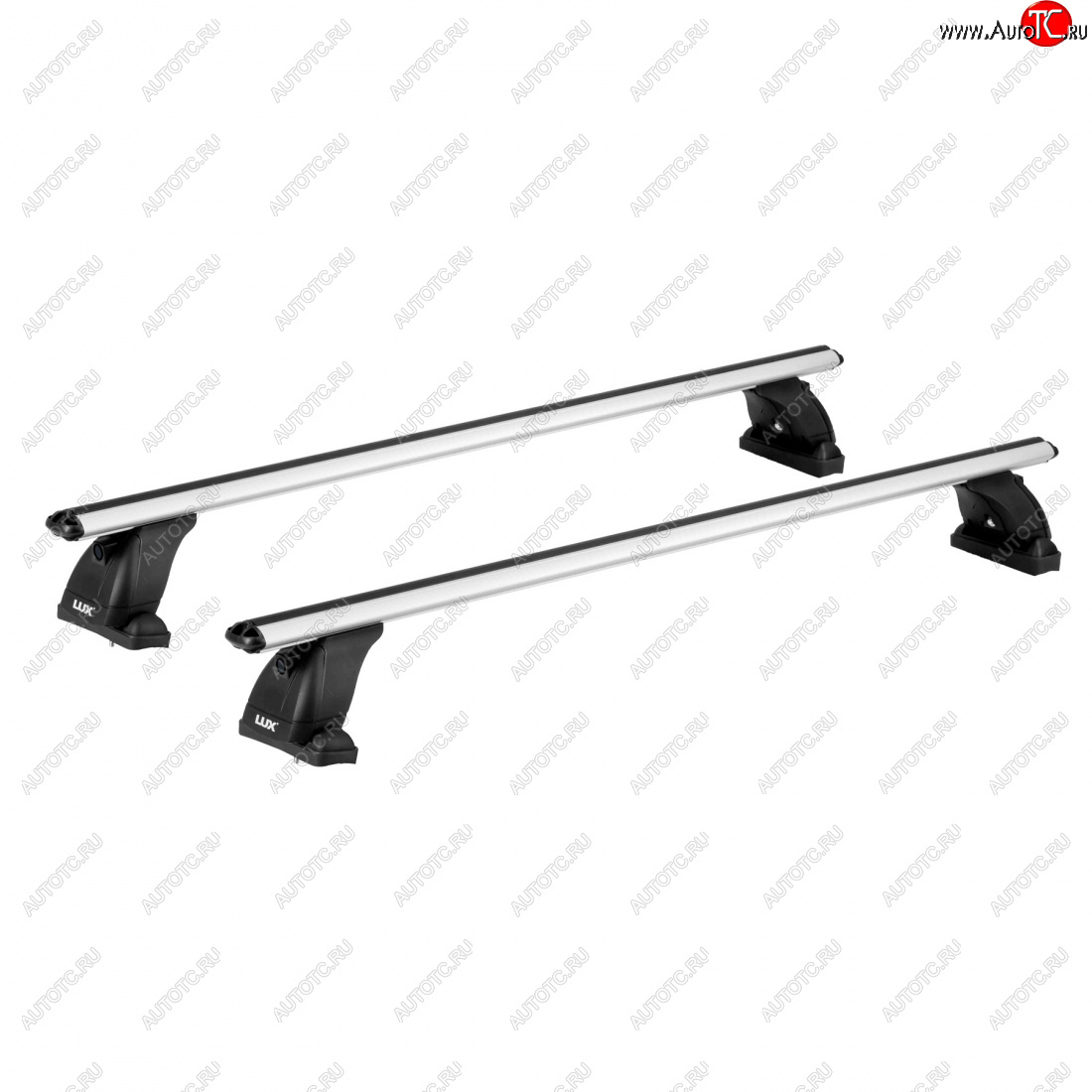 10 169 р. Багажник на крышу без рейлингов сборе LUX  Toyota Alphard  H30 - Vellfire  2 (дуги аэро-классик 140 см, без замка, серебро)  с доставкой в г. Вологда