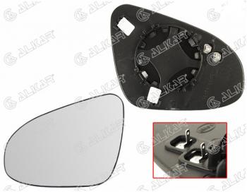 Левое полотно зеркала ALCAR (сферическое с обогревом) Toyota Corolla E180 дорестайлинг (2013-2016)