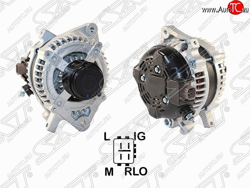 12 599 р. Генератор (1NR) SAT Toyota Corolla E150 седан рестайлинг (2009-2013)  с доставкой в г. Вологда