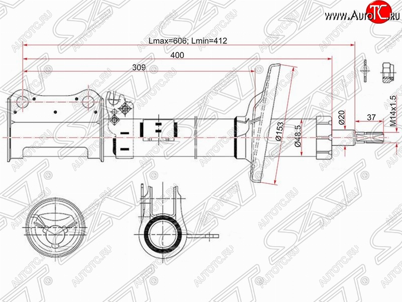 3 599 р. Левый амортизатор задний SAT Toyota Caldina T190 дорестайлинг универсал (1992-1995) с доставкой в г. Вологда Увеличить фотографию 1 3 599 р. Левый амортизатор задний SAT Toyota Caldina T190 дорестайлинг универсал (1992-1995) с доставкой в г. Вологда
