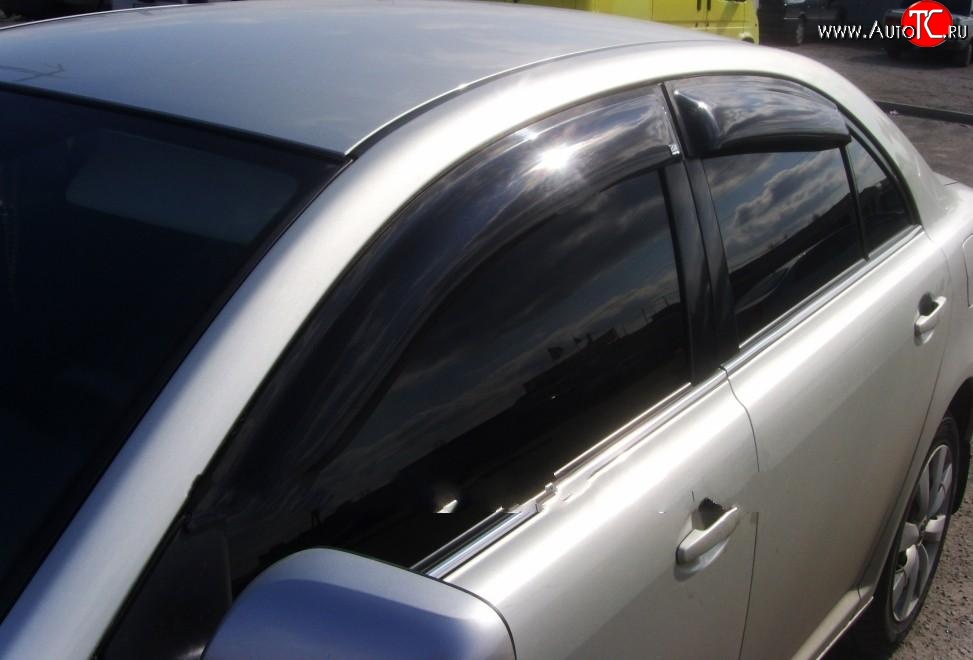 4 199 р. Дефлекторы окон (ветровики) Novline 4 шт Toyota Avensis T250 универсал дорестайлинг (2003-2006)  с доставкой в г. Вологда