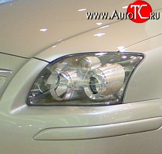 1 268 р. Прозрачная защита передних фар Novline Toyota Avensis T250 седан дорестайлинг (2003-2006)  с доставкой в г. Вологда