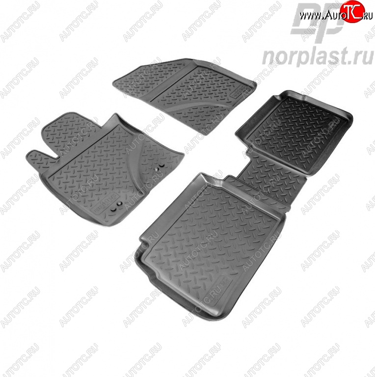 2 569 р. Комплект ковриков в салон (рестайлинг) Norplast Toyota Avensis T270 седан дорестайлинг (2008-2011)  с доставкой в г. Вологда