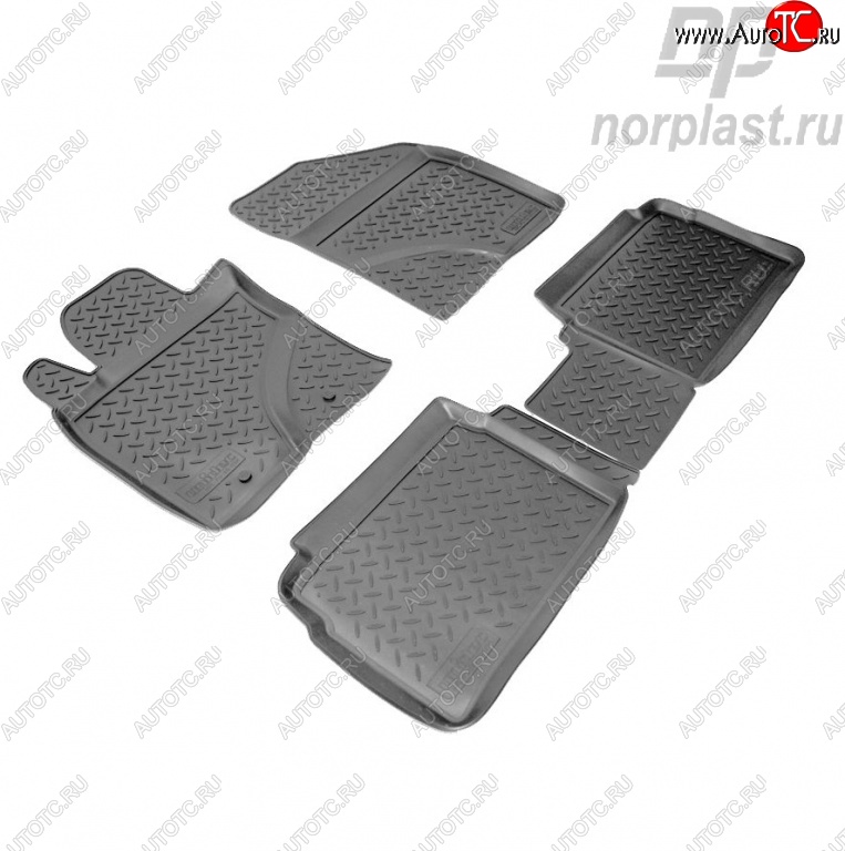 2 799 р. Комплект ковриков в салон Norplast Toyota Avensis T270 седан дорестайлинг (2008-2011)  с доставкой в г. Вологда