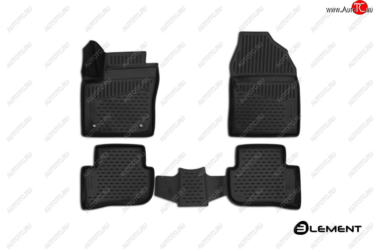 2 679 р. Коврики 3D в салон (полиуретан) (4WD, SUV) Element Toyota C-HR NGX10, ZGX10 дорестайлинг (2016-2019)  с доставкой в г. Вологда