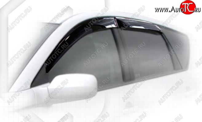 1 999 р. Дефлектора окон CA-Plastic Toyota Caldina T240 универсал дорестайлинг (2002-2004) (Classic полупрозрачный, Без хром.молдинга, Крепление только на скотч)  с доставкой в г. Вологда
