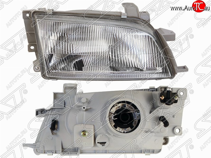 2 759 р. Левая фара передняя SAT (хрусталь) Toyota Carina T190 седан дорестайлинг (1992-1994)  с доставкой в г. Вологда