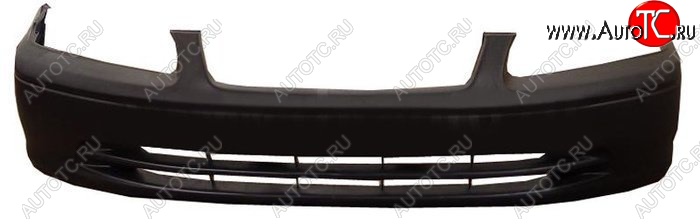4 399 р. Передний бампер SAT (без отверстий под туманки) Toyota Camry XV20 (1999-2001) (Неокрашенный)  с доставкой в г. Вологда