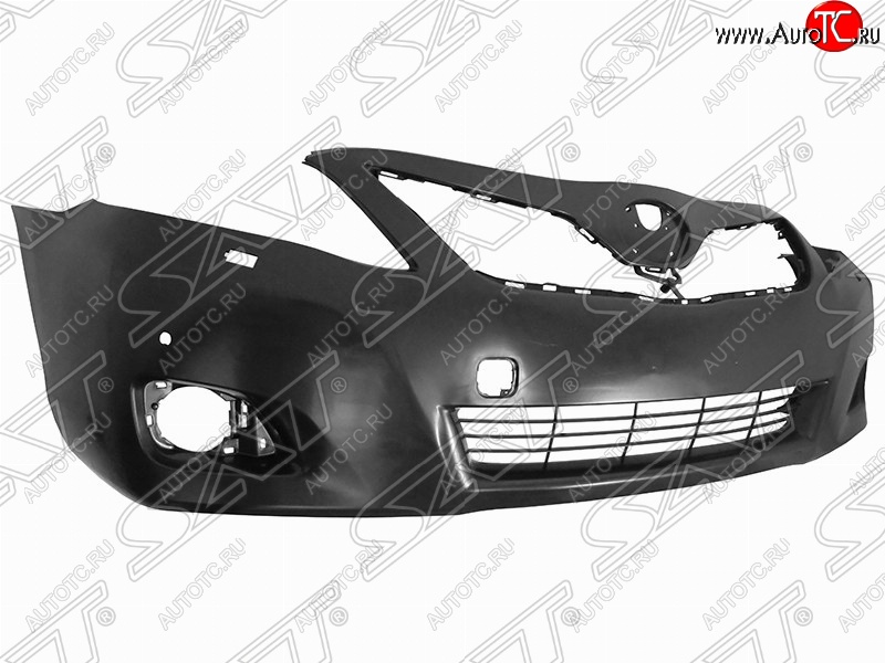 5 999 р. Передний бампер SAT (под омыватели) Toyota Camry XV40 рестайлинг (2009-2011) (Неокрашенный)  с доставкой в г. Вологда
