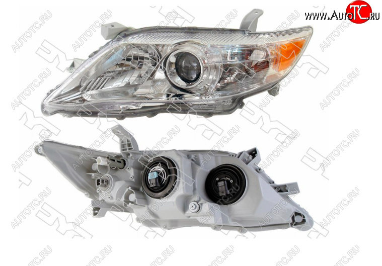 16 249 р. Левая фара TYC (не ксенон/без корректора, хром, Евросвет) Toyota Camry XV40 рестайлинг (2009-2011)  с доставкой в г. Вологда