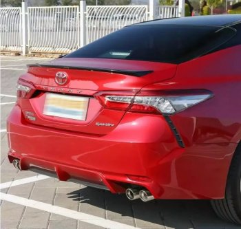 3 399 р. Лип спойлер АВТОКРАТ Toyota Camry XV70 дорестайлинг (2017-2021) (Неокрашенный)  с доставкой в г. Вологда. Увеличить фотографию 6