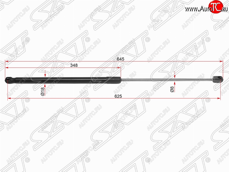 2 379 р. Газовый упор капота SAT Toyota Camry XV70 дорестайлинг (2017-2021)  с доставкой в г. Вологда