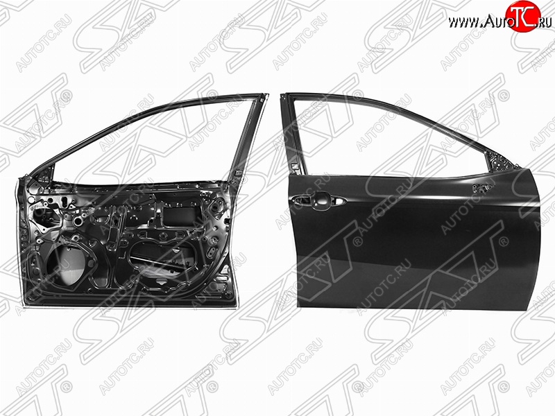 13 999 р. Правая дверь передняя SAT Toyota Camry XV70 дорестайлинг (2017-2021) (Неокрашенная)  с доставкой в г. Вологда