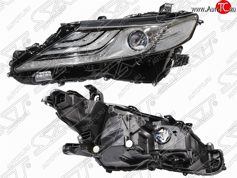 13 299 р. Левая фара SAT Toyota Camry XV70 дорестайлинг (2017-2021)  с доставкой в г. Вологда