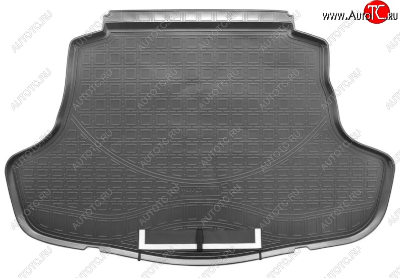 3 389 р. Коврик в багажник Norplast Toyota Camry XV70 дорестайлинг (2017-2021) (Черный с фартуком)  с доставкой в г. Вологда