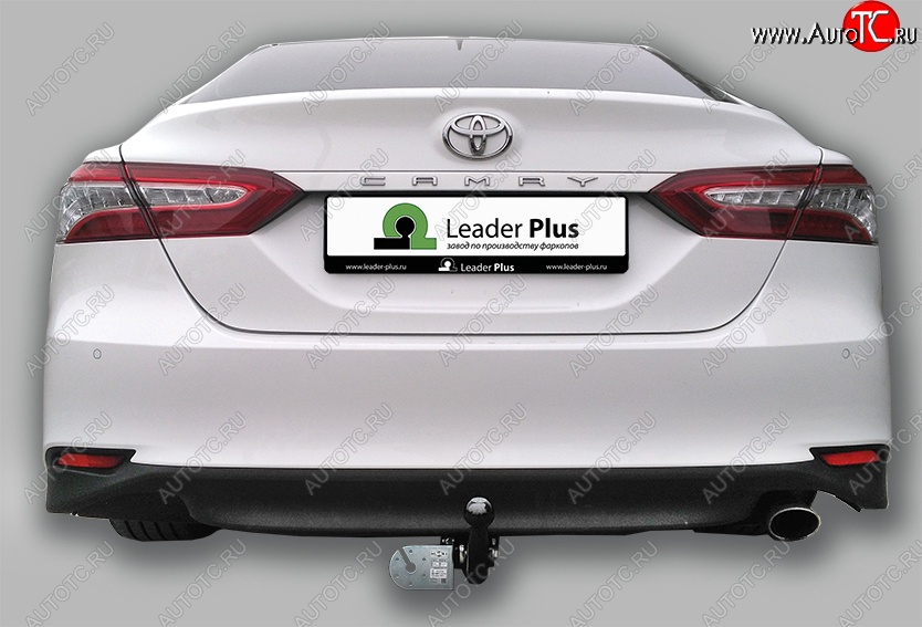 6 849 р. Фаркоп Лидер Плюс (съемный шар тип A) Toyota Camry XV70 дорестайлинг (2017-2021) (Без электропакета)  с доставкой в г. Вологда