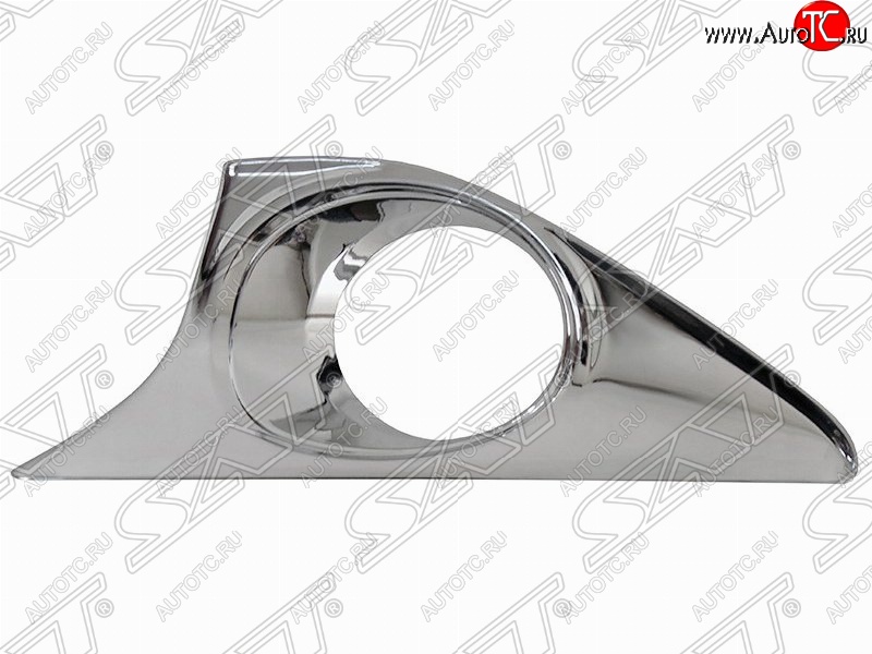 419 р. Левая рамка противотуманной фары SAT (хром) Toyota Camry XV50 дорестайлинг (2011-2014)  с доставкой в г. Вологда