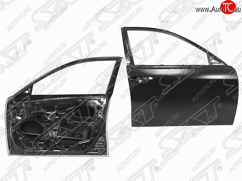 5 999 р. Правая дверь передняя SAT Toyota Camry XV40 рестайлинг (2009-2011) (Неокрашенная)  с доставкой в г. Вологда