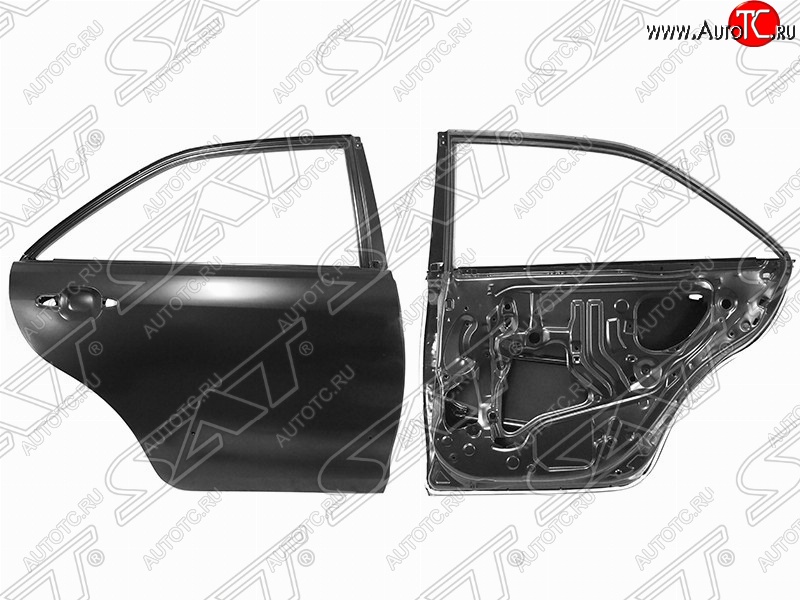 7 499 р. Правая дверь задняя SAT  Toyota Camry  XV40 (2009-2011) рестайлинг (Неокрашенная)  с доставкой в г. Вологда