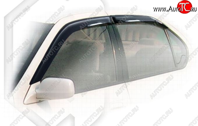 1 999 р. Дефлектора окон CA-Plastic Toyota Camry V40 (1994-1998) (Classic полупрозрачный, Без хром.молдинга, Крепление только на скотч)  с доставкой в г. Вологда