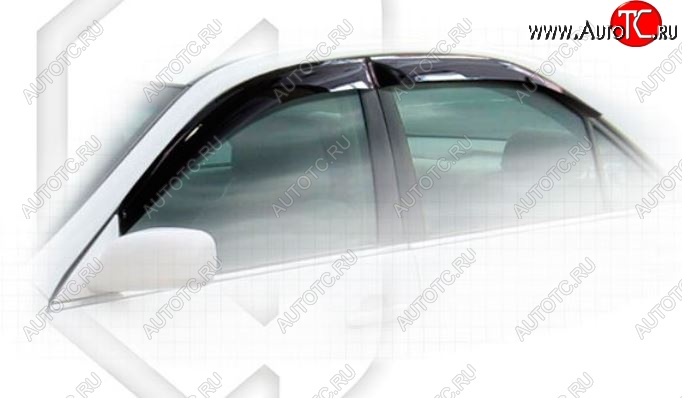 2 079 р. Дефлектора окон CA-Plastic  Toyota Camry  XV30 (2001-2004) дорестайлинг (Classic полупрозрачный, Без хром.молдинга)  с доставкой в г. Вологда