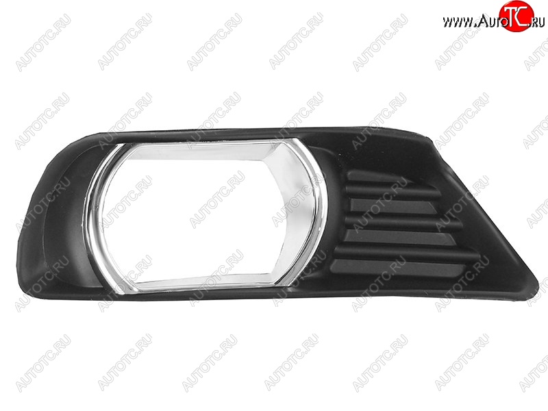 529 р. Правая вставка в бампер под ПТФ (хром. ободок) SAT Toyota Camry XV40 дорестайлинг (2006-2008)  с доставкой в г. Вологда
