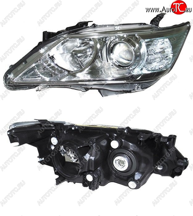 6 499 р. Левая фара SAT (под ксенон)  Toyota Camry  XV50 (2011-2014) дорестайлинг  с доставкой в г. Вологда