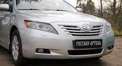 1 169 р. Реснички на фары RA (укороченные) Toyota Camry XV40 дорестайлинг (2006-2008) (Неокрашенные)  с доставкой в г. Вологда. Увеличить фотографию 3