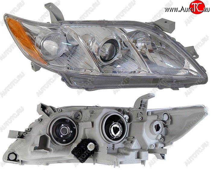 5 949 р. Правая фара SAT (желтый габарит) Toyota Camry XV40 дорестайлинг (2006-2008) с доставкой в г. Вологда Увеличить фотографию 1 5 949 р. Правая фара SAT (желтый габарит) Toyota Camry XV40 дорестайлинг (2006-2008) с доставкой в г. Вологда