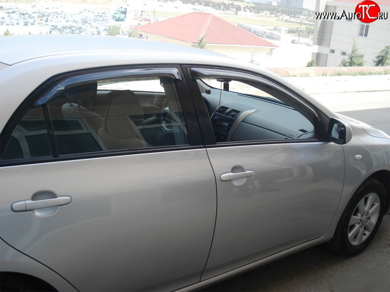3 199 р. Дефлекторы окон (ветровики) (седан) Novline 4 шт. Toyota Corolla E150 седан дорестайлинг (2006-2010)  с доставкой в г. Вологда