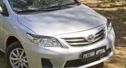 1 279 р. Реснички на фары RA Toyota Corolla E140 седан рестайлинг (2009-2013) (Неокрашенные)  с доставкой в г. Вологда. Увеличить фотографию 4
