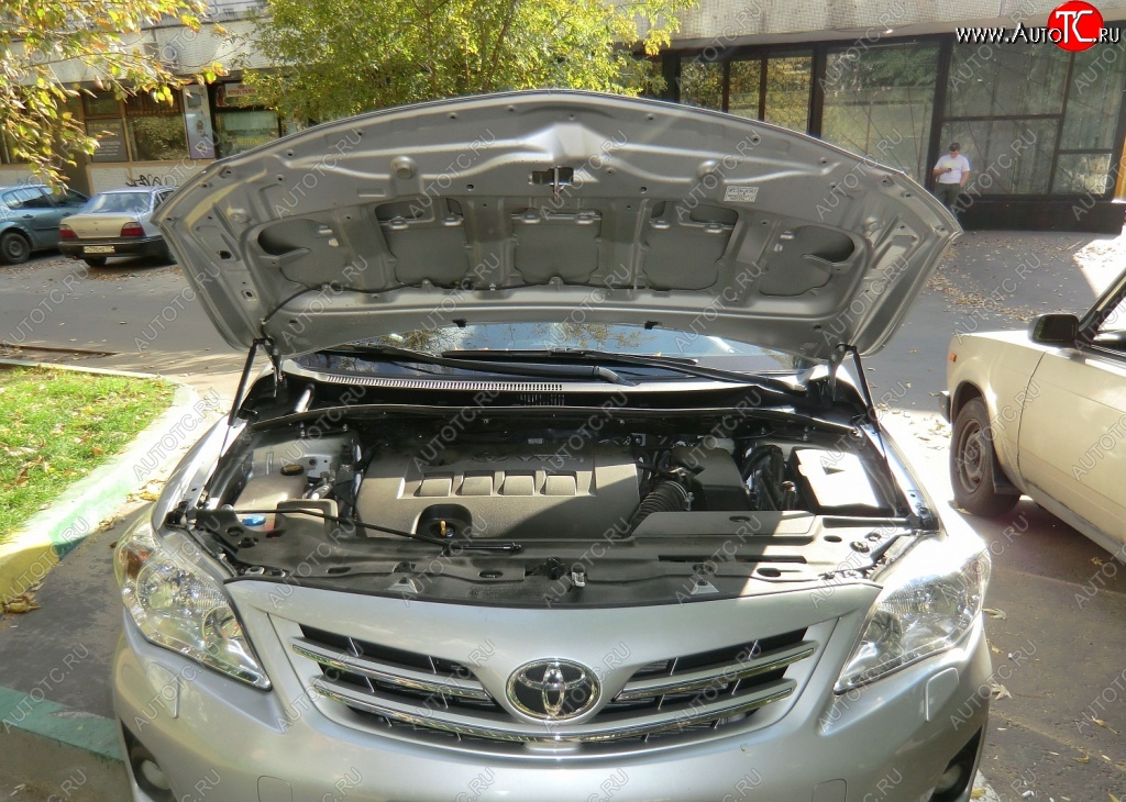 1 649 р. Газовые упоры капота Berkut Toyota Corolla E150 седан дорестайлинг (2006-2010)  с доставкой в г. Вологда