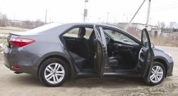 1 999 р. Накладки на порожки автомобиля RA Toyota Corolla E180 дорестайлинг (2013-2016)  с доставкой в г. Вологда. Увеличить фотографию 2