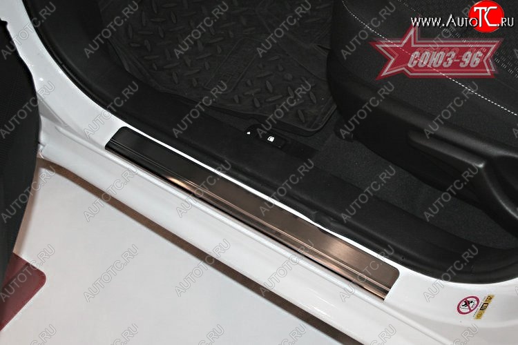 2 519 р. Накладки на внутренние пороги Souz-96 Toyota Corolla E180 дорестайлинг (2013-2016)  с доставкой в г. Вологда