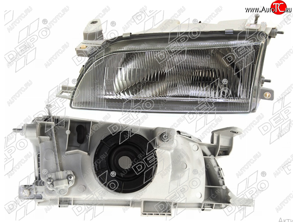 4 099 р. Левая фара (Евросвет) DEPO  Toyota Corolla  E100 (1991-2002) седан, универсал  с доставкой в г. Вологда