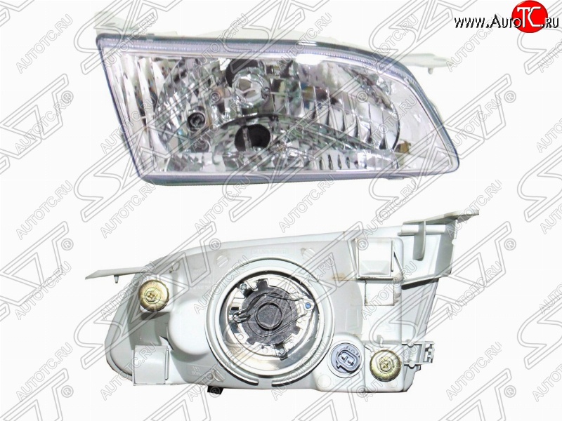 2 179 р. Левая фара SAT (хрусталь) Toyota Corolla E110 универсал дорестайлинг (1997-2000)  с доставкой в г. Вологда