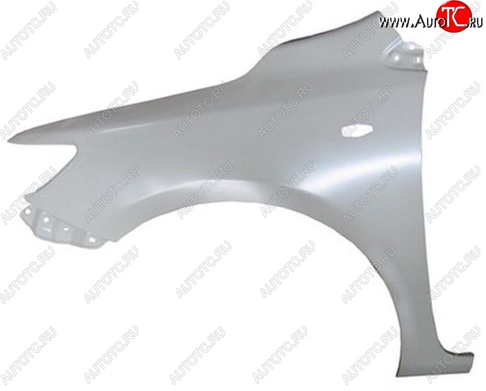 3 199 р. Переднее левое крыло SAT (с отверстием под повторитель, Тайвань)  Toyota Corolla  E150 (2006-2013) седан дорестайлинг, седан рестайлинг (Неокрашенное)  с доставкой в г. Вологда