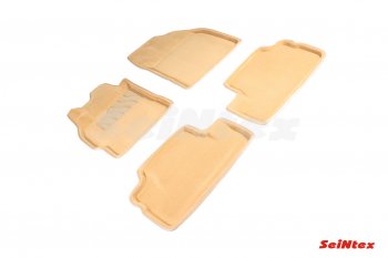 5 449 р. Комплект ворсовых ковриков в салон Seintex (3D) Toyota Corolla E150 седан рестайлинг (2009-2013) (Черный)  с доставкой в г. Вологда. Увеличить фотографию 3
