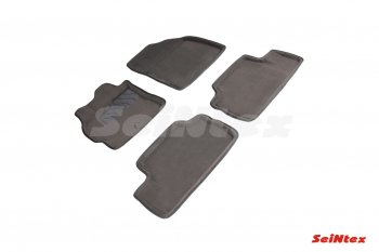 5 449 р. Комплект ворсовых ковриков в салон Seintex (3D) Toyota Corolla E150 седан рестайлинг (2009-2013) (Черный)  с доставкой в г. Вологда. Увеличить фотографию 2