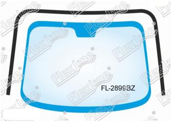 2 349 р. Молдинг лобового стекла FlexLine Toyota Corolla E150 седан дорестайлинг (2006-2010)  с доставкой в г. Вологда. Увеличить фотографию 1