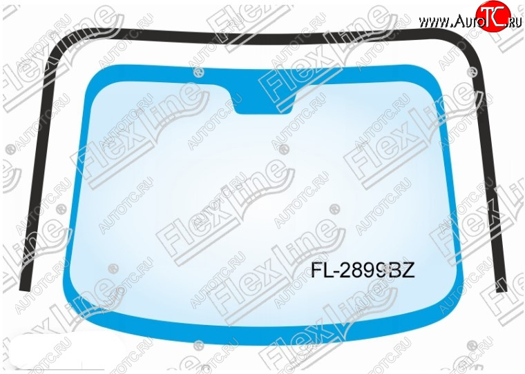 2 349 р. Молдинг лобового стекла FlexLine Toyota Corolla E150 седан дорестайлинг (2006-2010)  с доставкой в г. Вологда